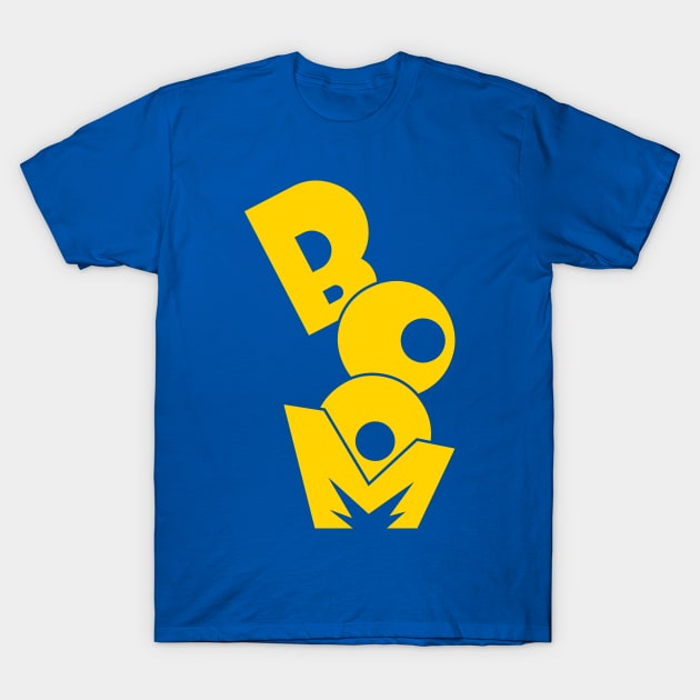 BOOM YELLOW T-Shirt by ChubbydudeStore